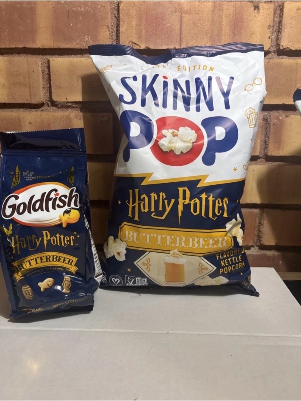 Harry Potter Butterscotch SkinnyPop   Popcorn 8/26 Pepperidge Farm Goldfish 7/26